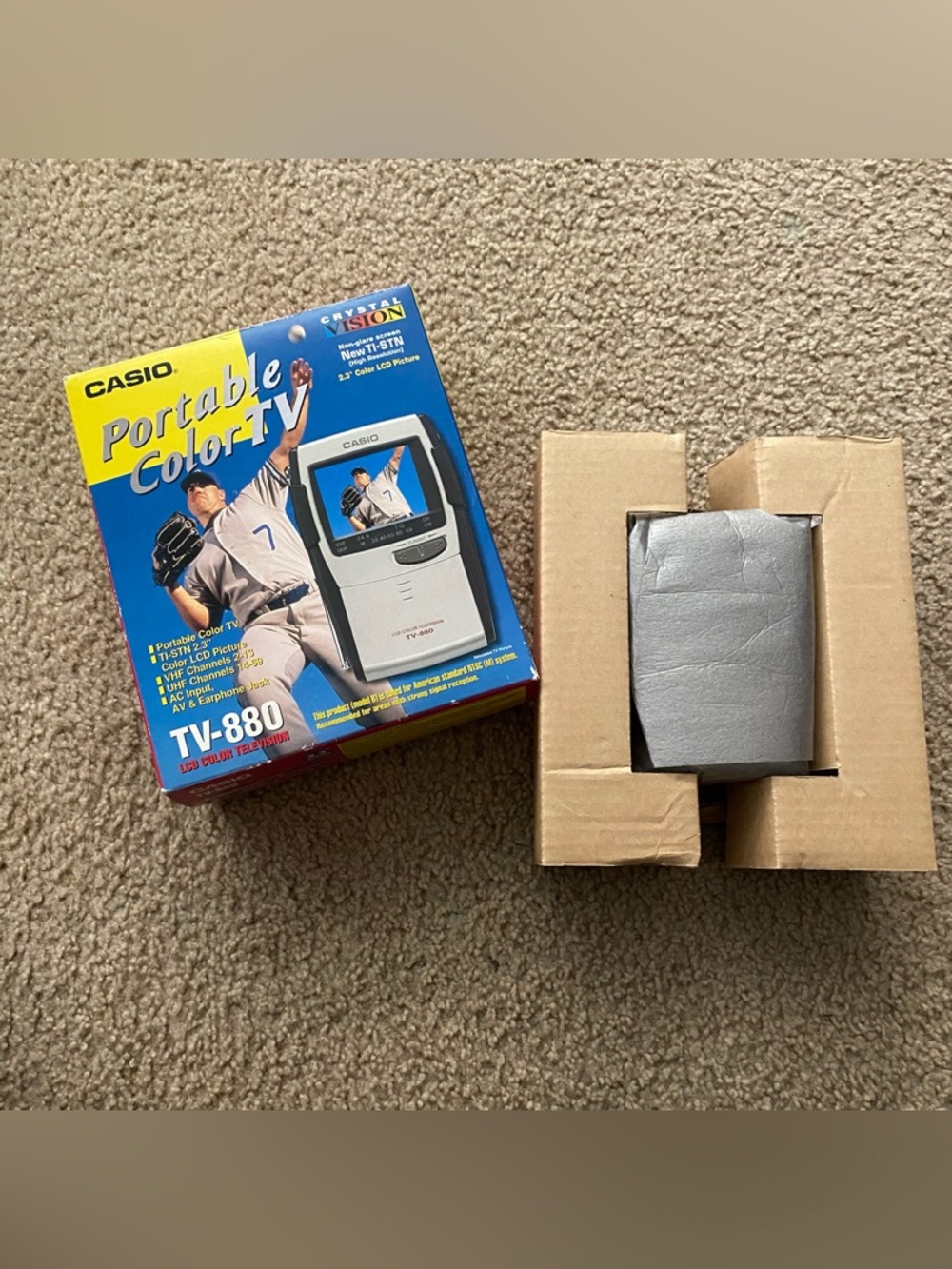Casio Portable Color TV 2.3 In Picture Handheld W/ Box And Manuals NEW Open Box